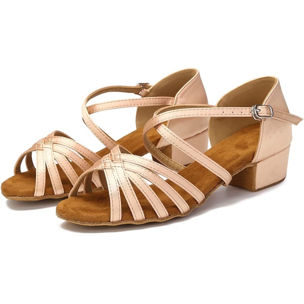 NEW! Beige 1.5” Heel Practice Women’s Ballroom Dance Shoes